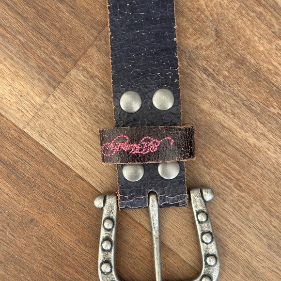 Ed Hardy Black Belt with Colorful Graphics Vintage - Picture 2 of 16